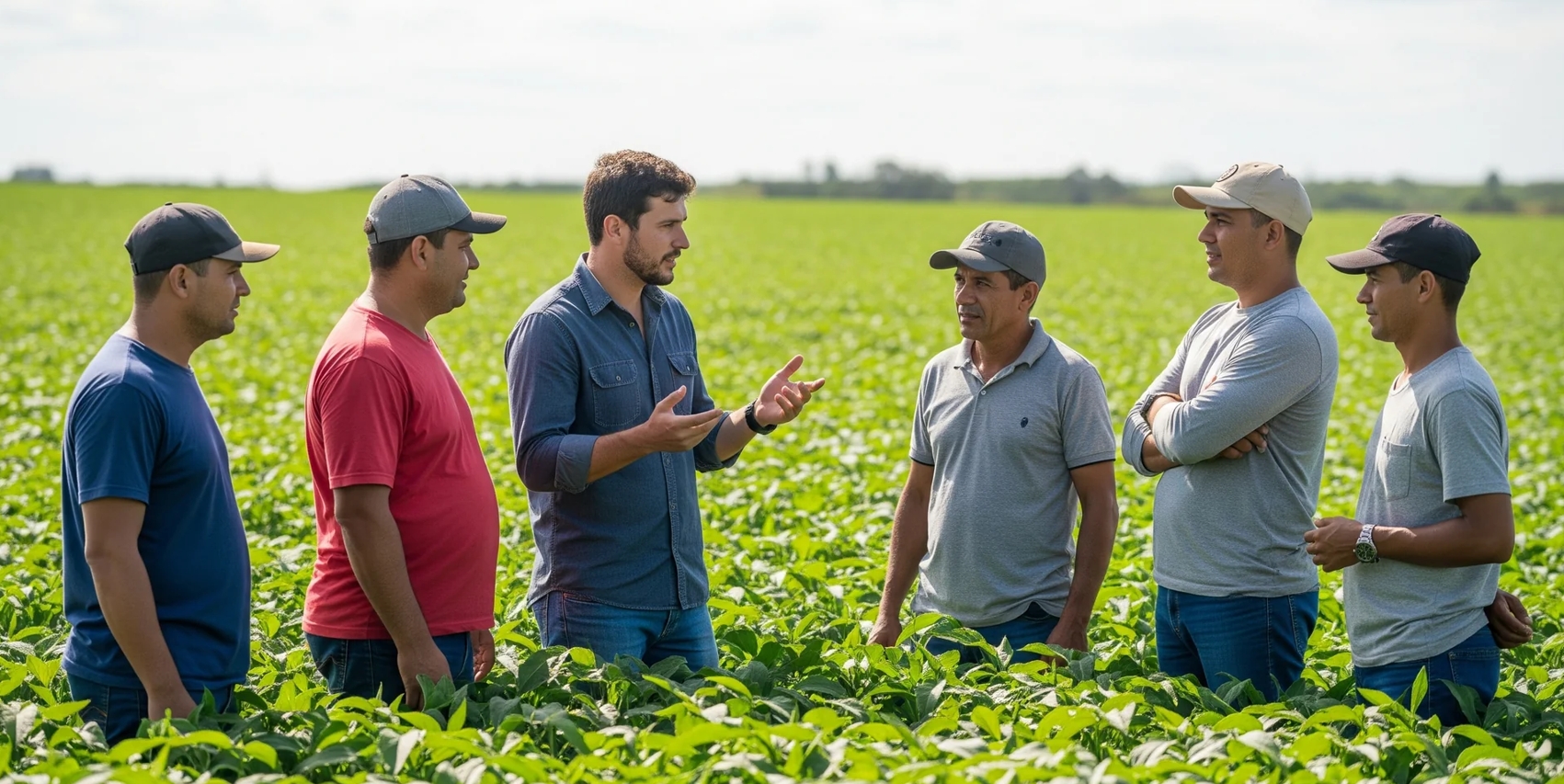 Lavoura de café vista aérea